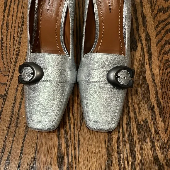 COACH silver heels NWT Jade Pump - Picture 2 of 5